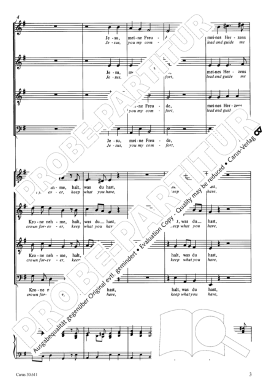 Keep what you have (Halt, was du hast) 4-Part scores gallery preview page 4