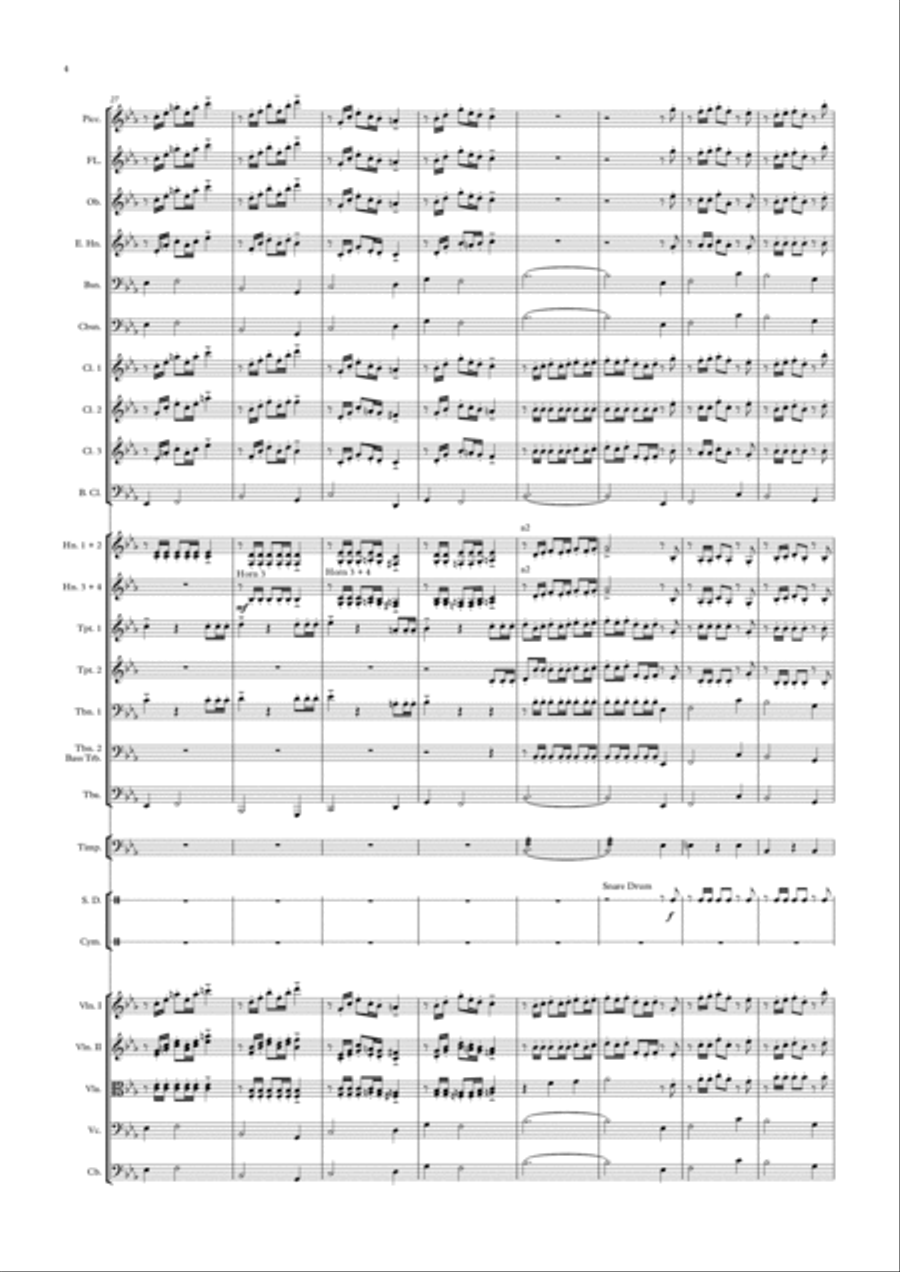 Chaconne Full Orchestra scores gallery preview page 4
