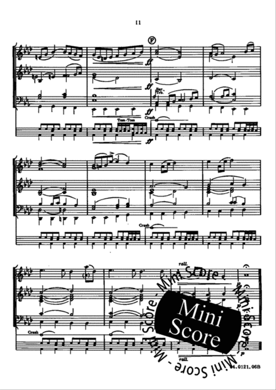 Fascinating Drums / Pavane In Blue Brass Band scores gallery preview page 15
