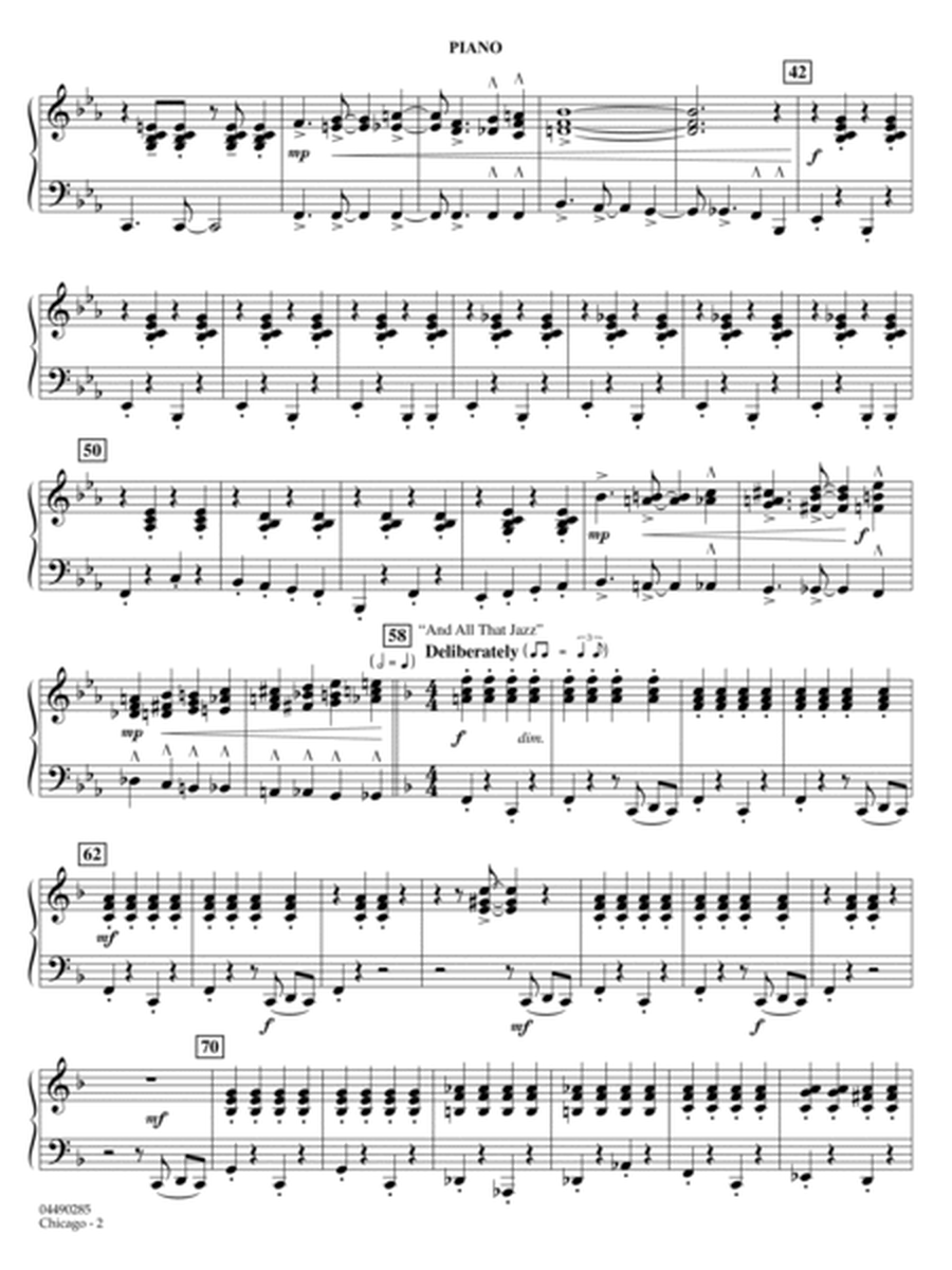 Chicago (arr. Ted Ricketts) - Piano