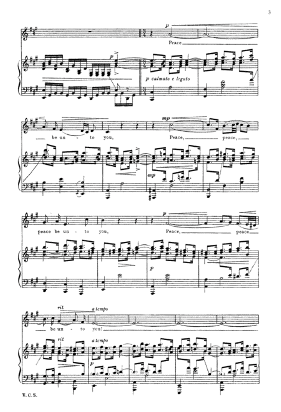 Cantata 67: Peace Be Unto You SSA scores gallery preview page 3