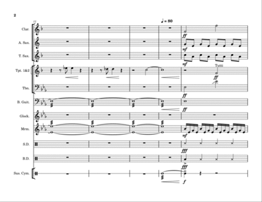 Paul's Dream Marching Band scores gallery preview page 2