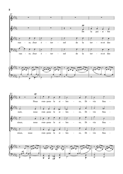 Cantique de Jean racine, Op.11 (SATB) with organ or piano - Gabriel Fauré image number null