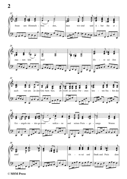 Schubert-Das Grosse Halleluja,in C Major,for Voice and Piano image number null