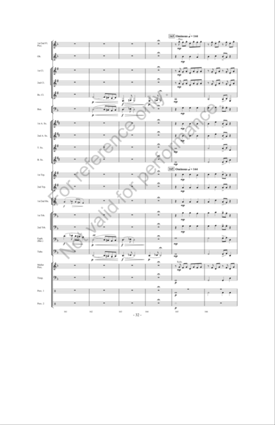 Zeus: King Of The Gods Concert Band scores gallery preview page 31