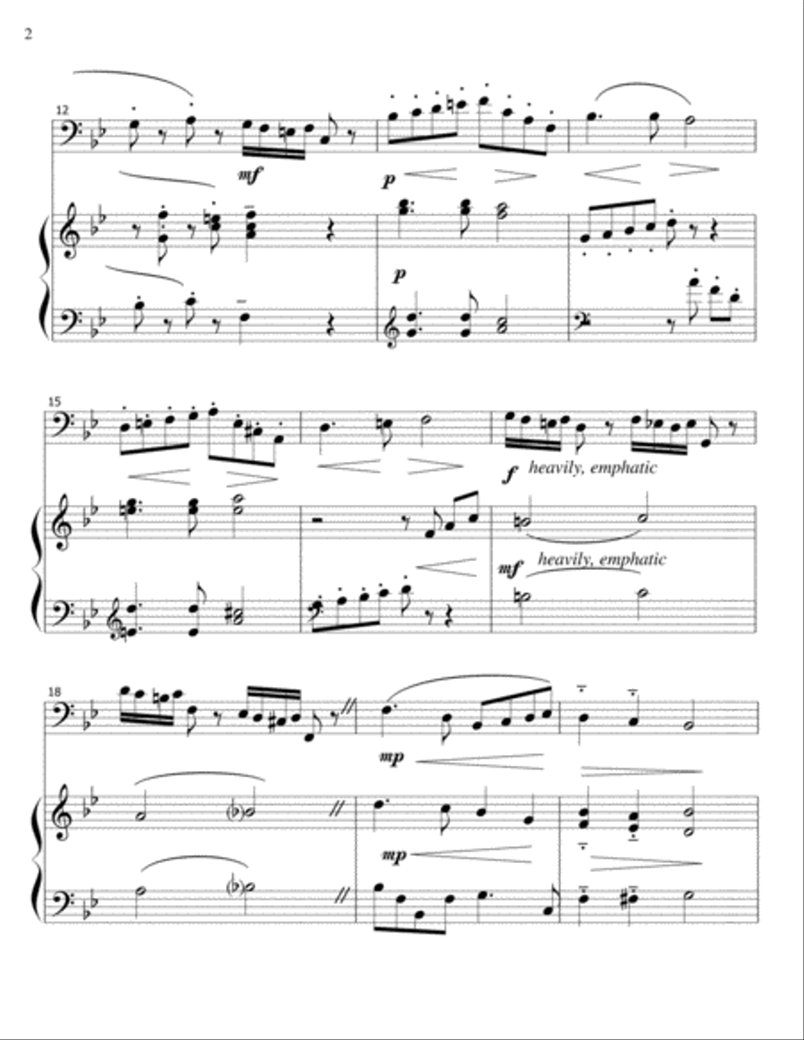 Roadside Inn - Schumann- Cello-Piano Piano scores gallery preview page 2