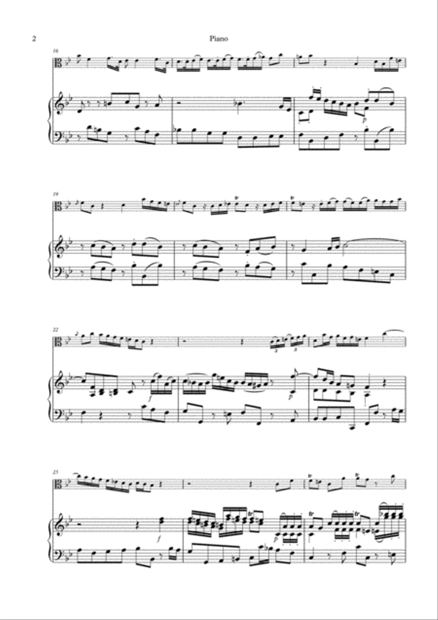 (Alto) Trombone Concerto in B♭ - with piano reduction! Piano Accompaniment scores gallery preview page 2