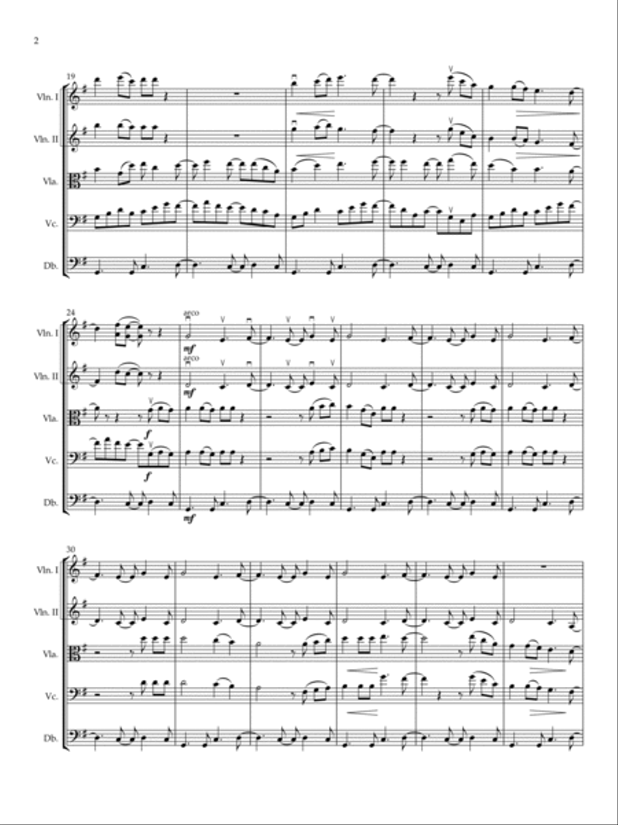 Guantanamera String Quintet scores gallery preview page 2