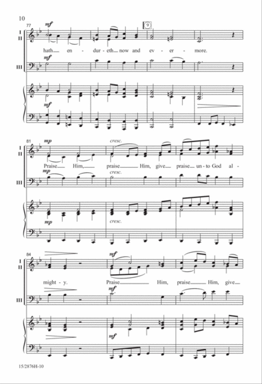 Praise Him! 3-Part scores gallery preview page 10