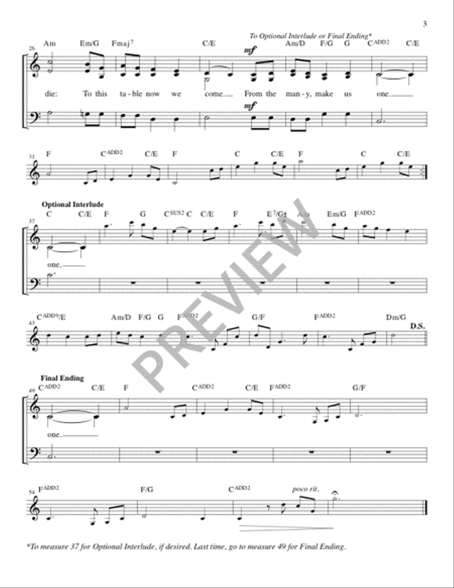 From the Many, Make Us One - Guitar edition Guitar scores gallery preview page 4