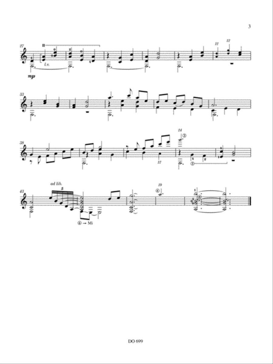 Seis Brevidades (six short pieces) Classical Guitar scores gallery preview page 3