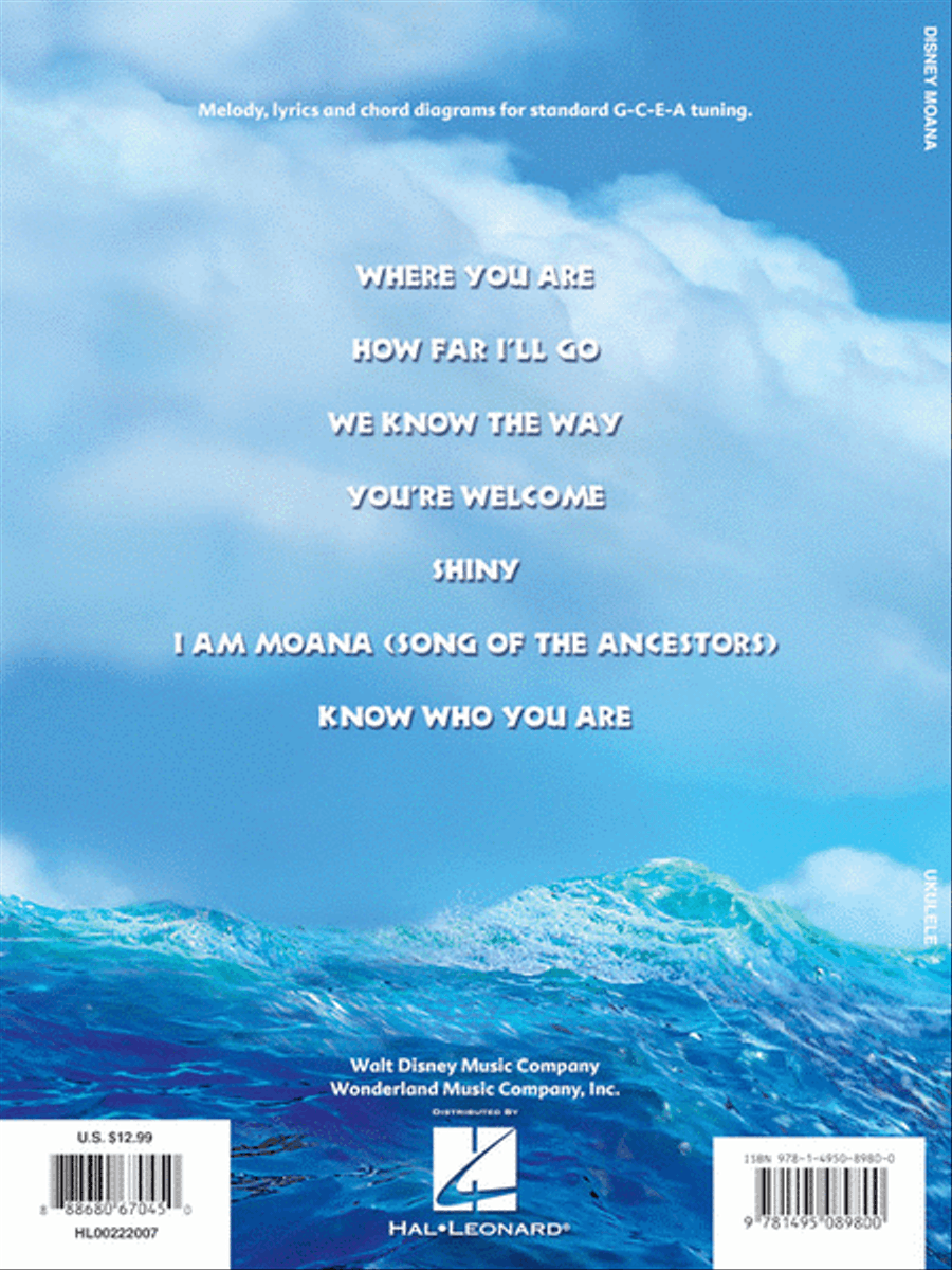 Moana Ukulele scores gallery preview page 5