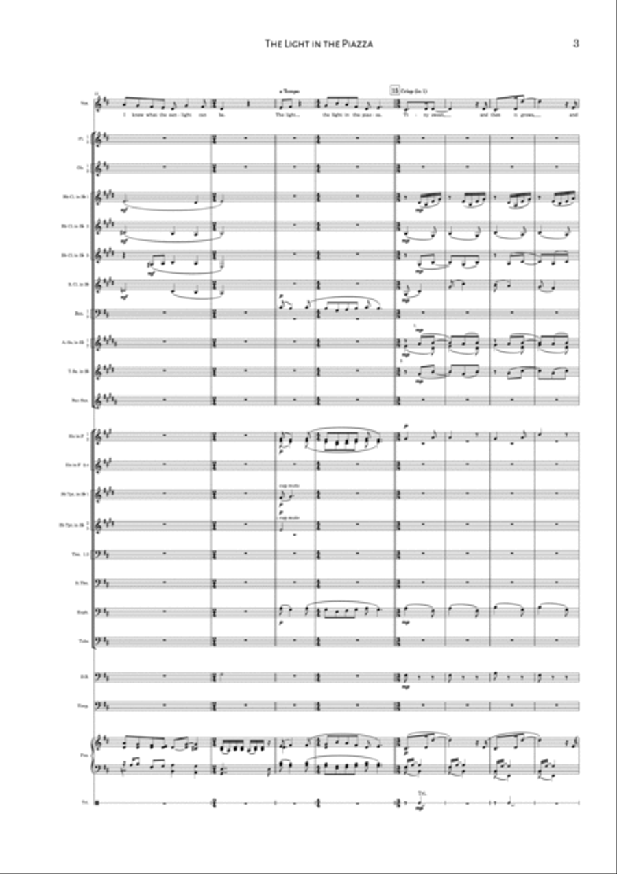 The Light In The Piazza Concert Band scores gallery preview page 5