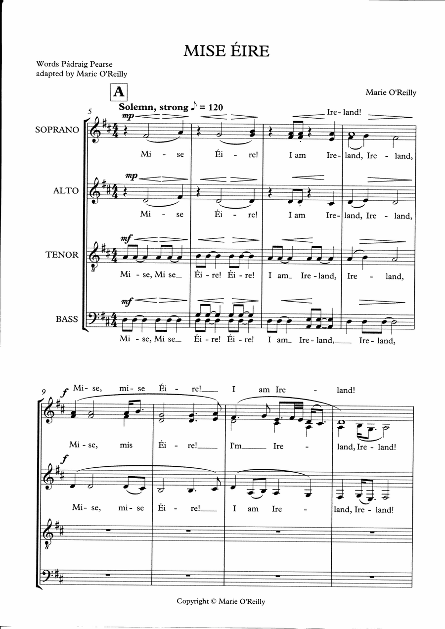 MISE ÉIRE SATB 4-Part scores gallery preview page 3