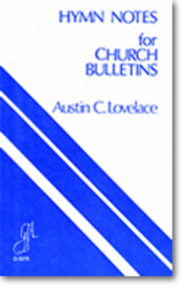 Book cover for Hymn Notes for Church Bulletins