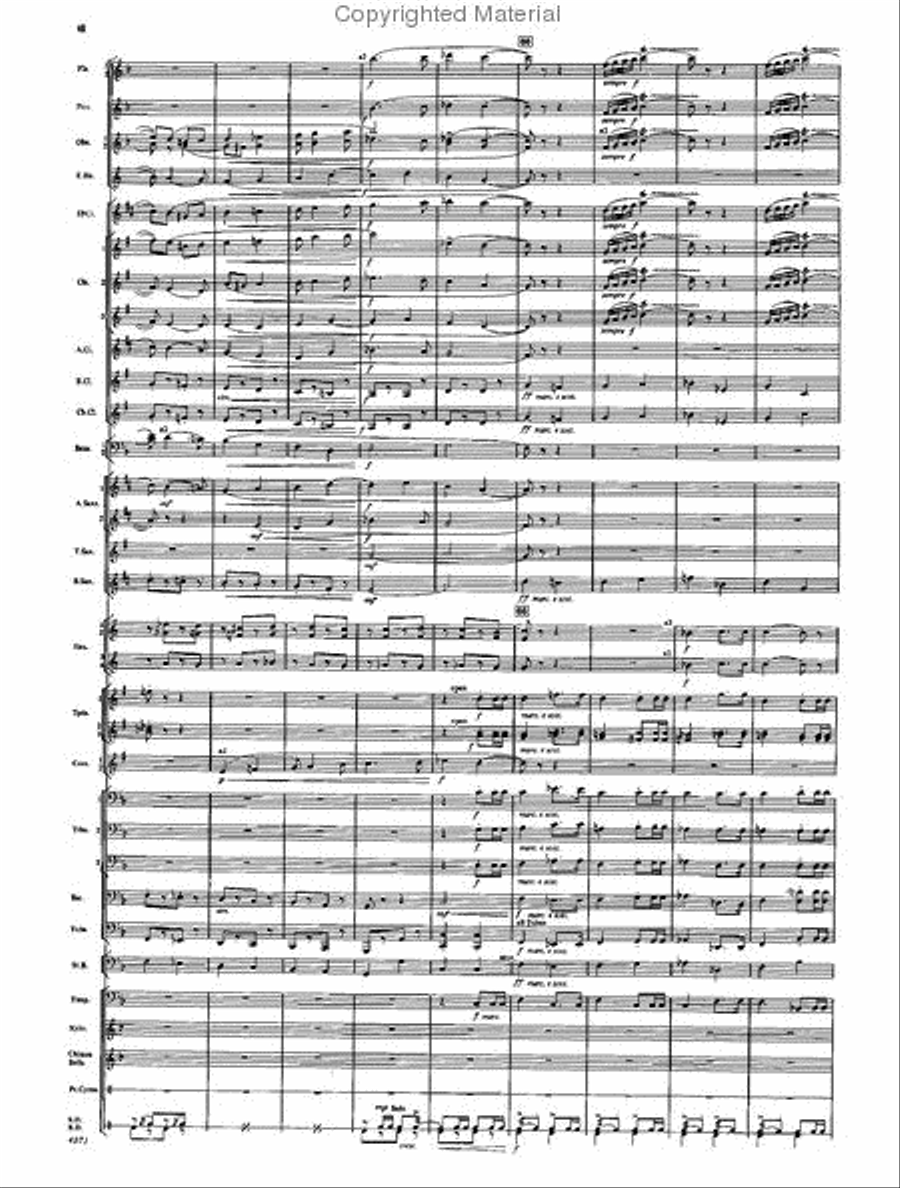 Fourth Suite for Band Concert Band scores gallery preview page 38