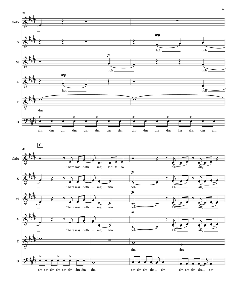 Clean Clean A Cappella scores gallery preview page 6