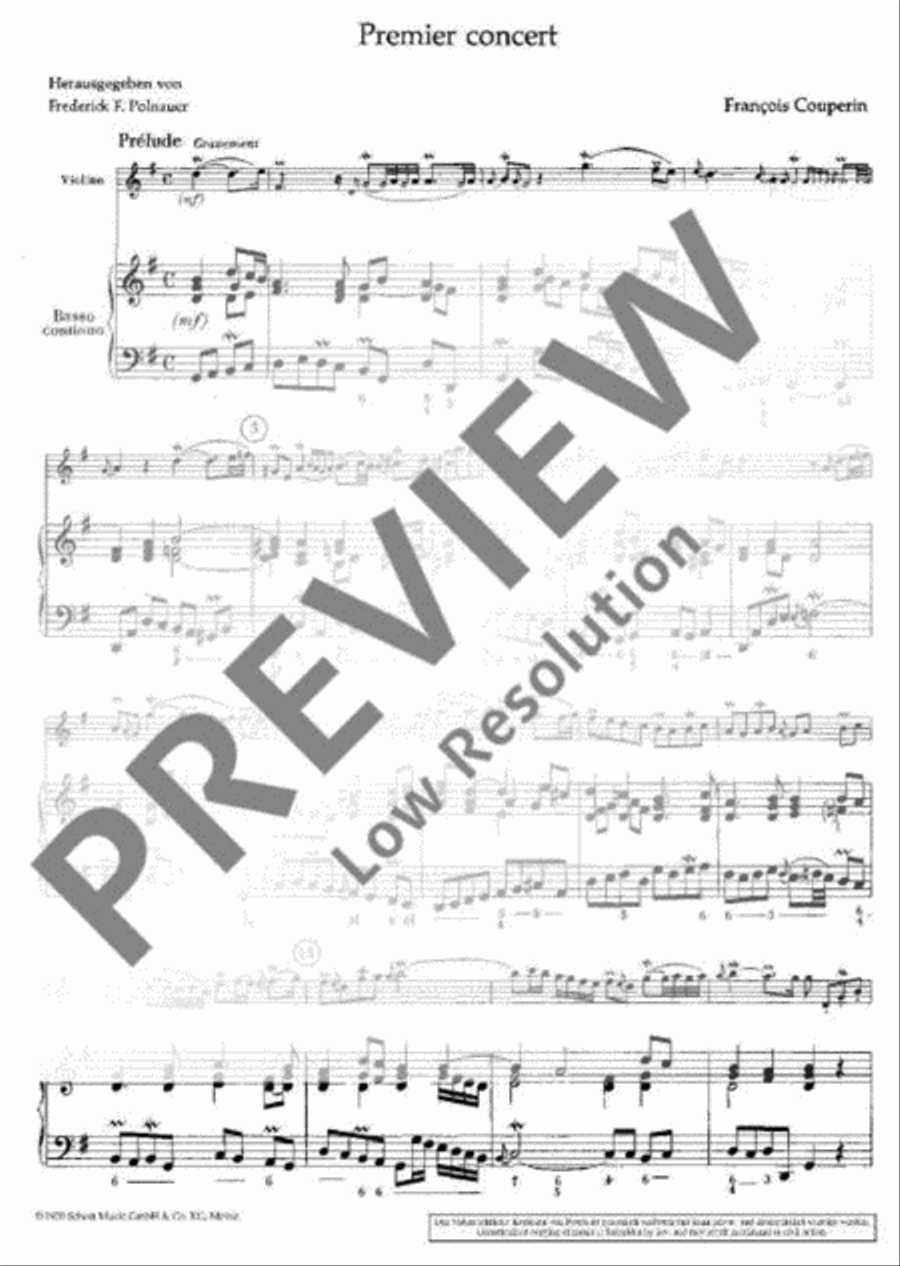 Concerts royaux Violin scores gallery preview page 10