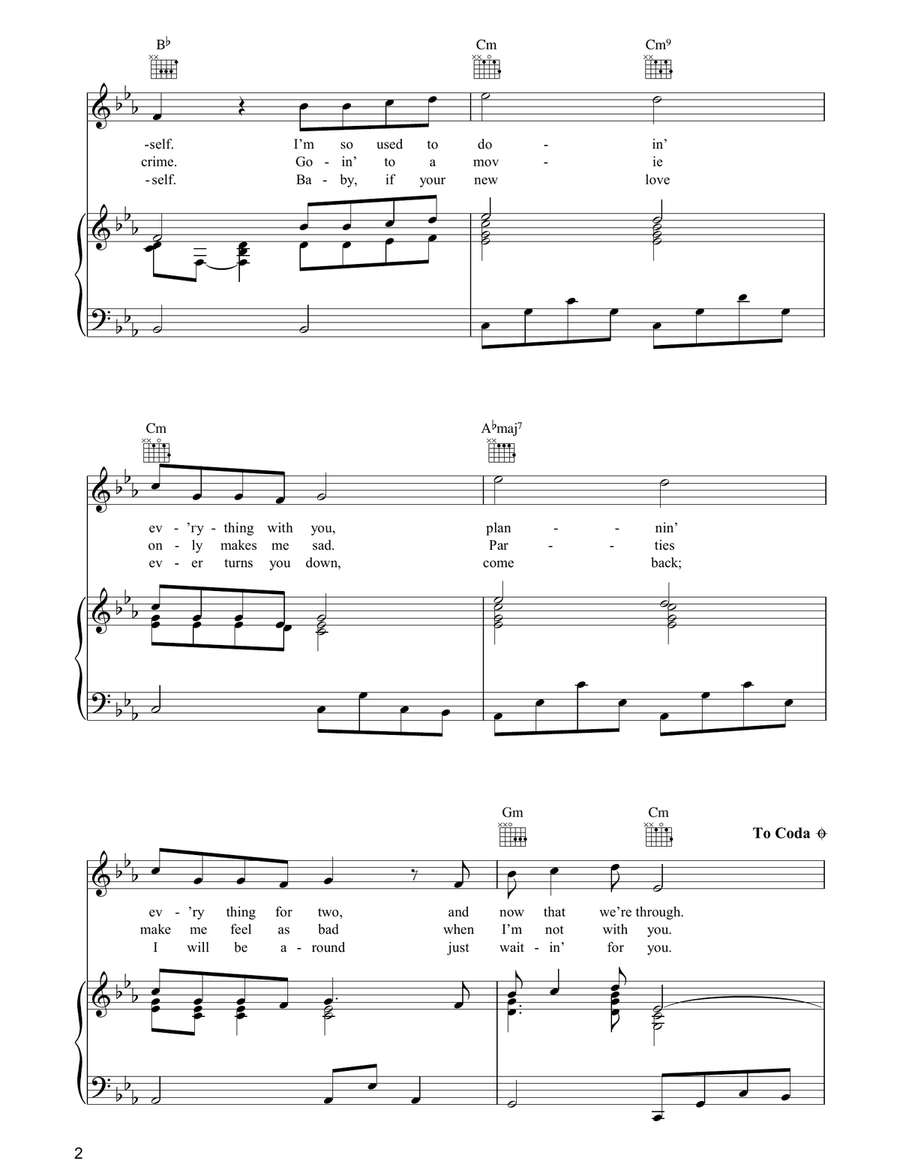 I Just Don't Know What To Do With Myself Piano, Vocal, Guitar scores gallery preview page 2