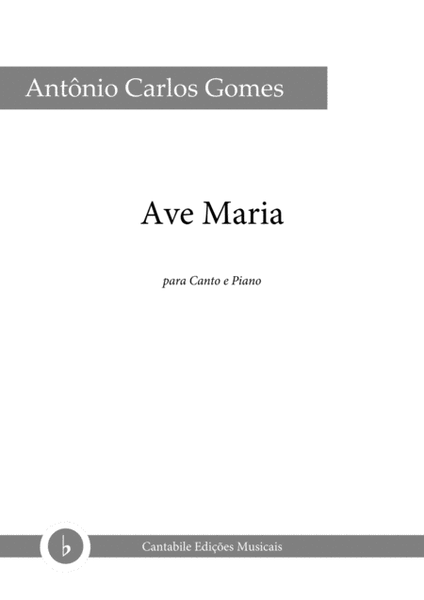 Ave Maria, for voice and piano