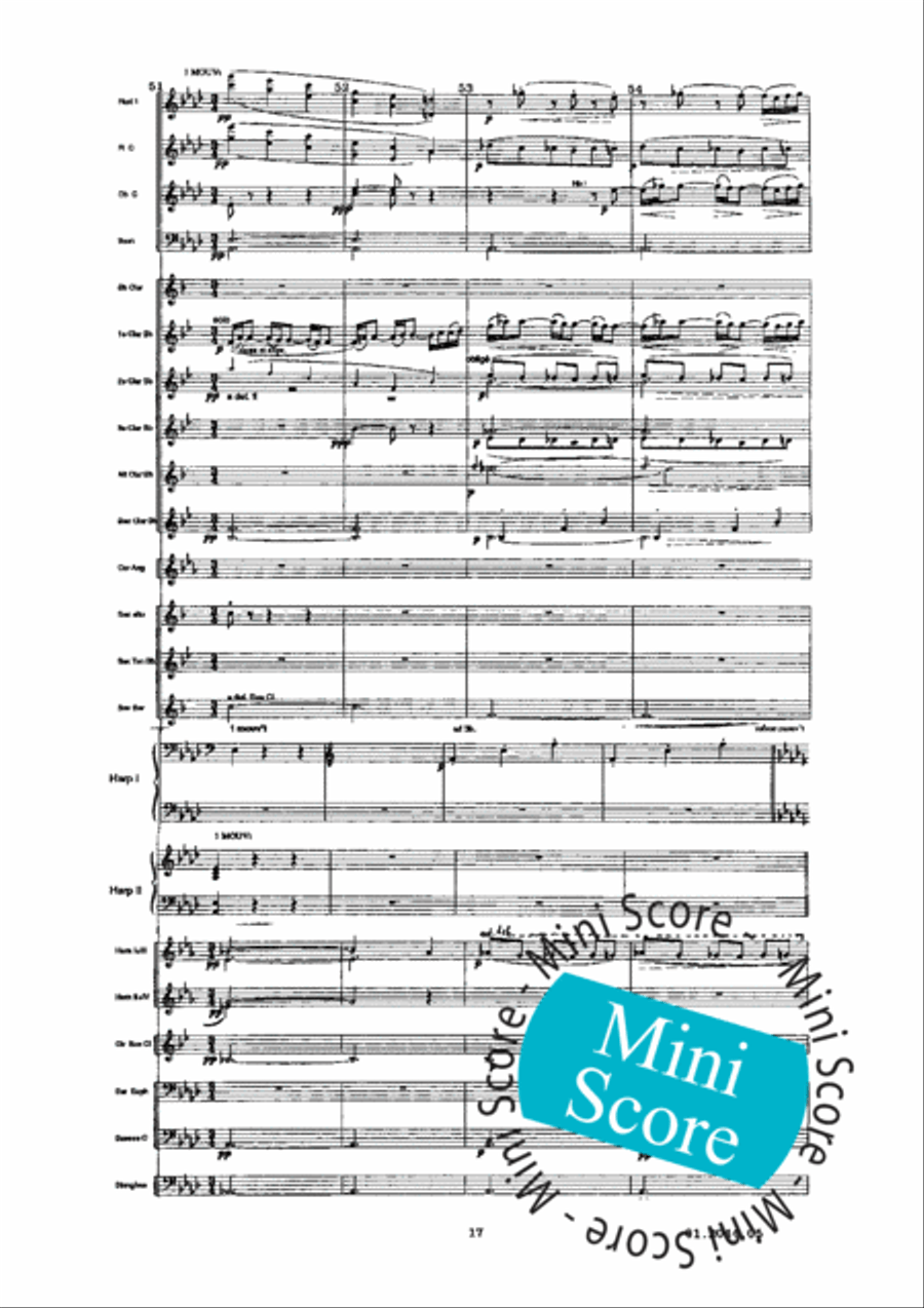Prelude a L'Apres-Midi D'un Faune Concert Band scores gallery preview page 21