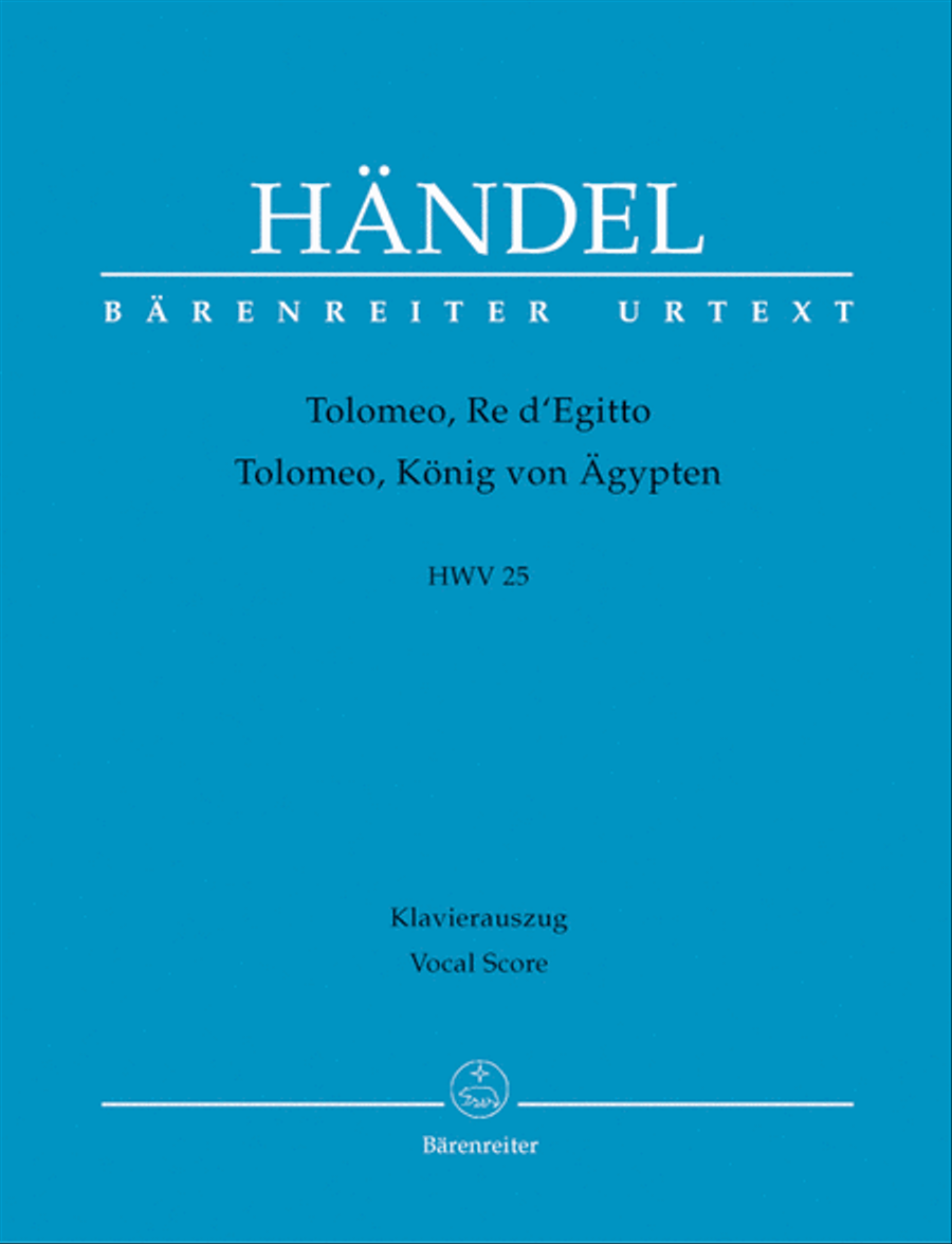 Tolomeo, Re dEgitto HWV 25 Bassoon scores gallery preview page 1