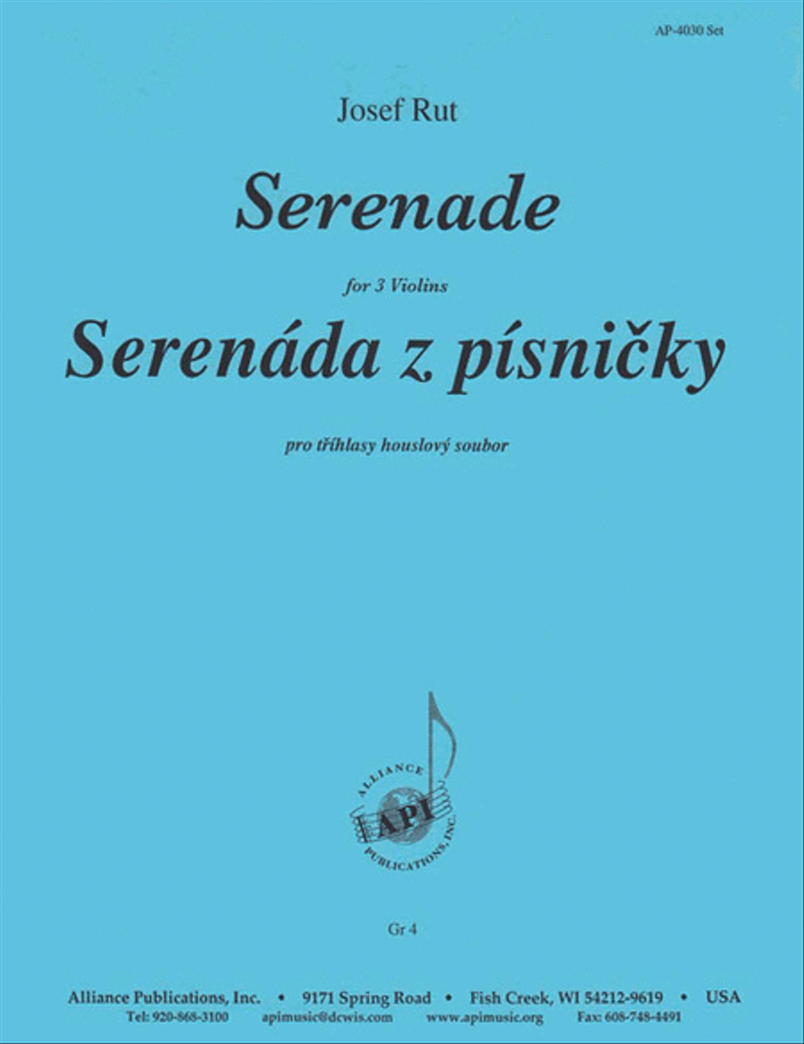 Serenade For 3 Vlns Violin scores gallery preview page 1