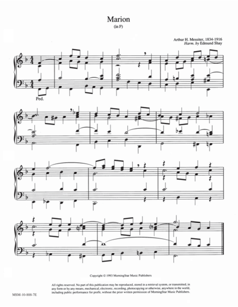 Marion (in F and G) (Hymn Harmonization)