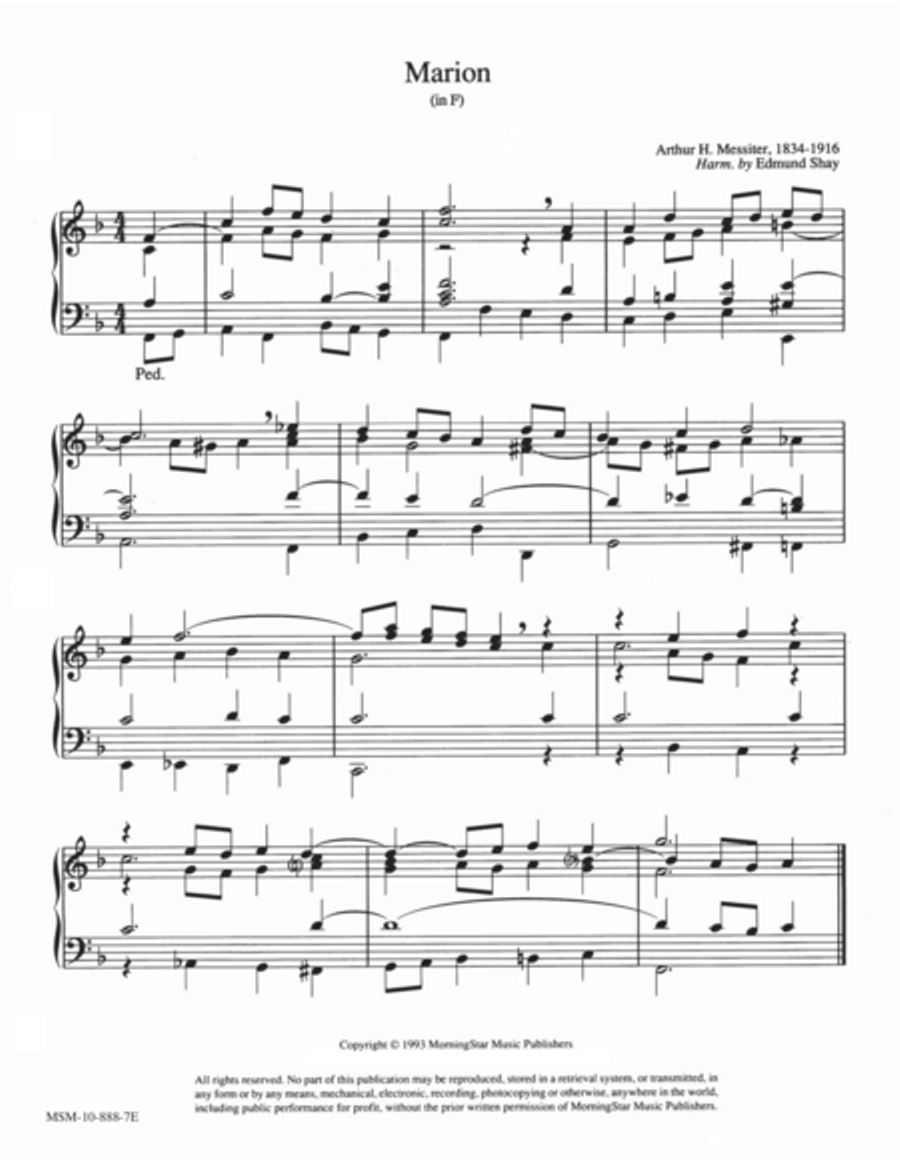 Marion (in F and G) (Hymn Harmonization)