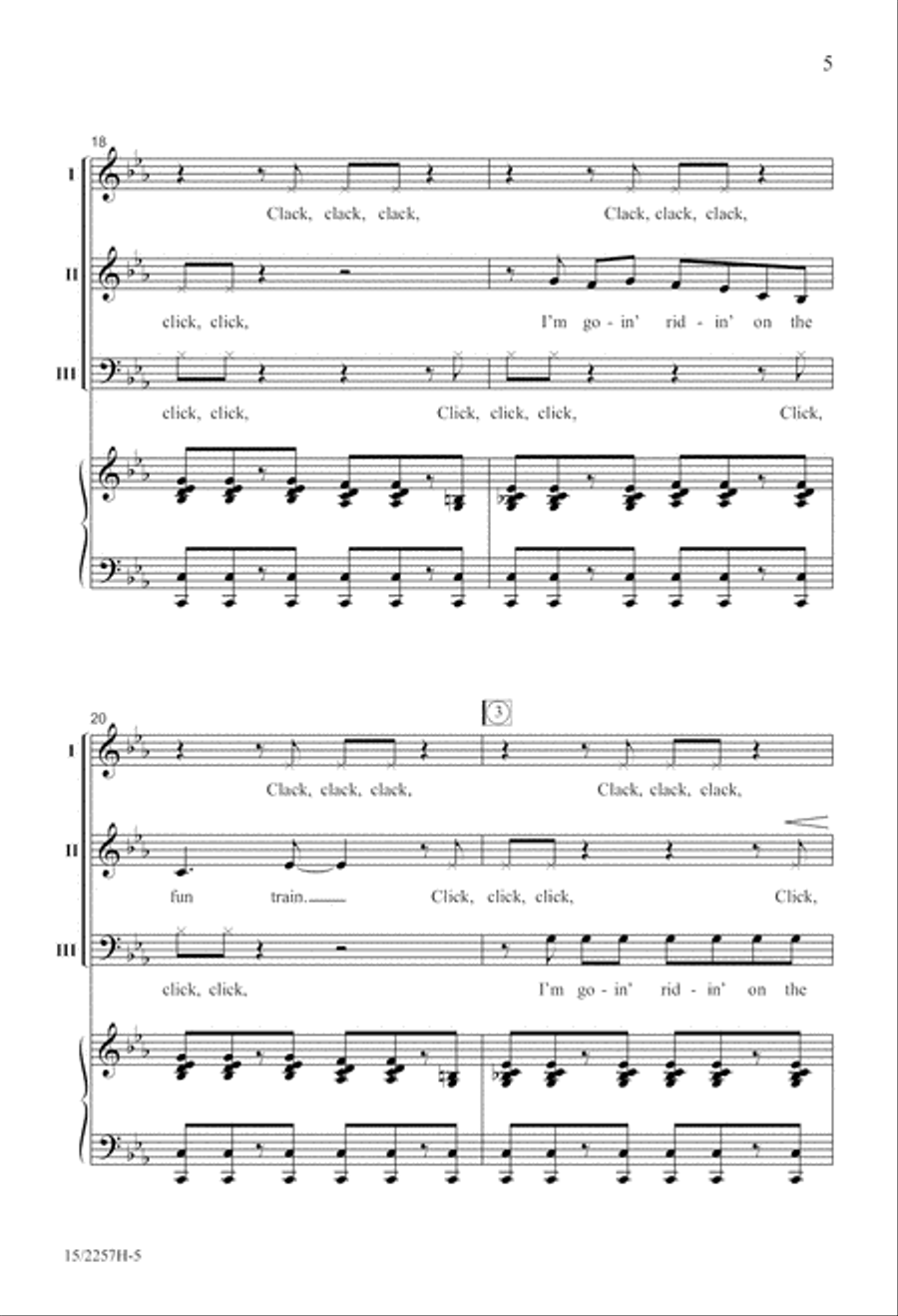 Fun Train Fun Train 3-Part scores gallery preview page 5