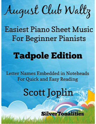 Book cover for Augustan Club Waltz Easiest Piano Sheet Music for Beginner Pianists 2nd Edition