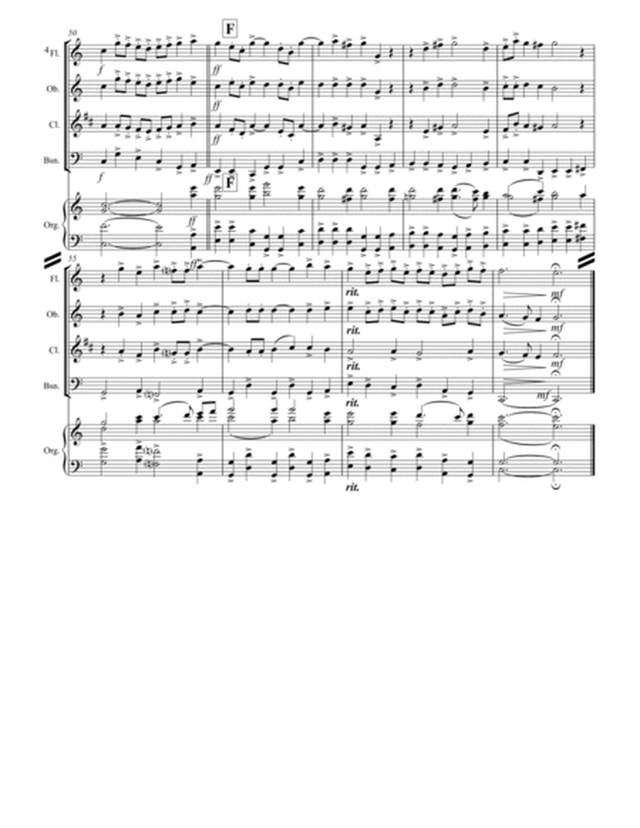 Breden Väg För Herran (Prepare the Royal Highway) (for Woodwind Quartet & optional Organ) image number null