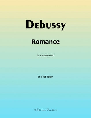 Romance, by Debussy, in E flat Major