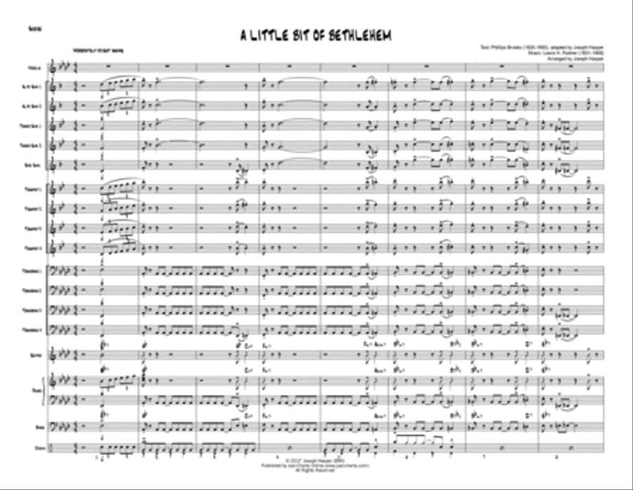 A Little Bit of Bethlehem (Jazz Ensemble) Jazz Ensemble scores gallery preview page 2