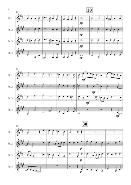 Dixit Maria ad Angelum - Cantiones Sacrae (Brass quartet) image number null