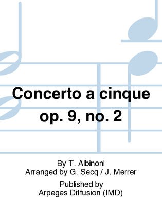 Concerto a cinque op. 9, no. 2