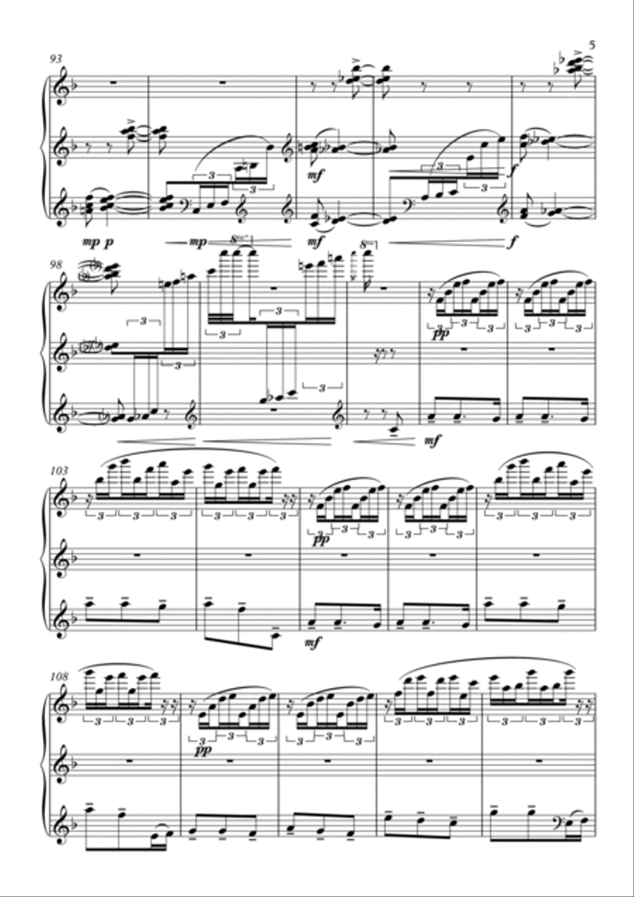 Valle brilante çame Piano Solo scores gallery preview page 5