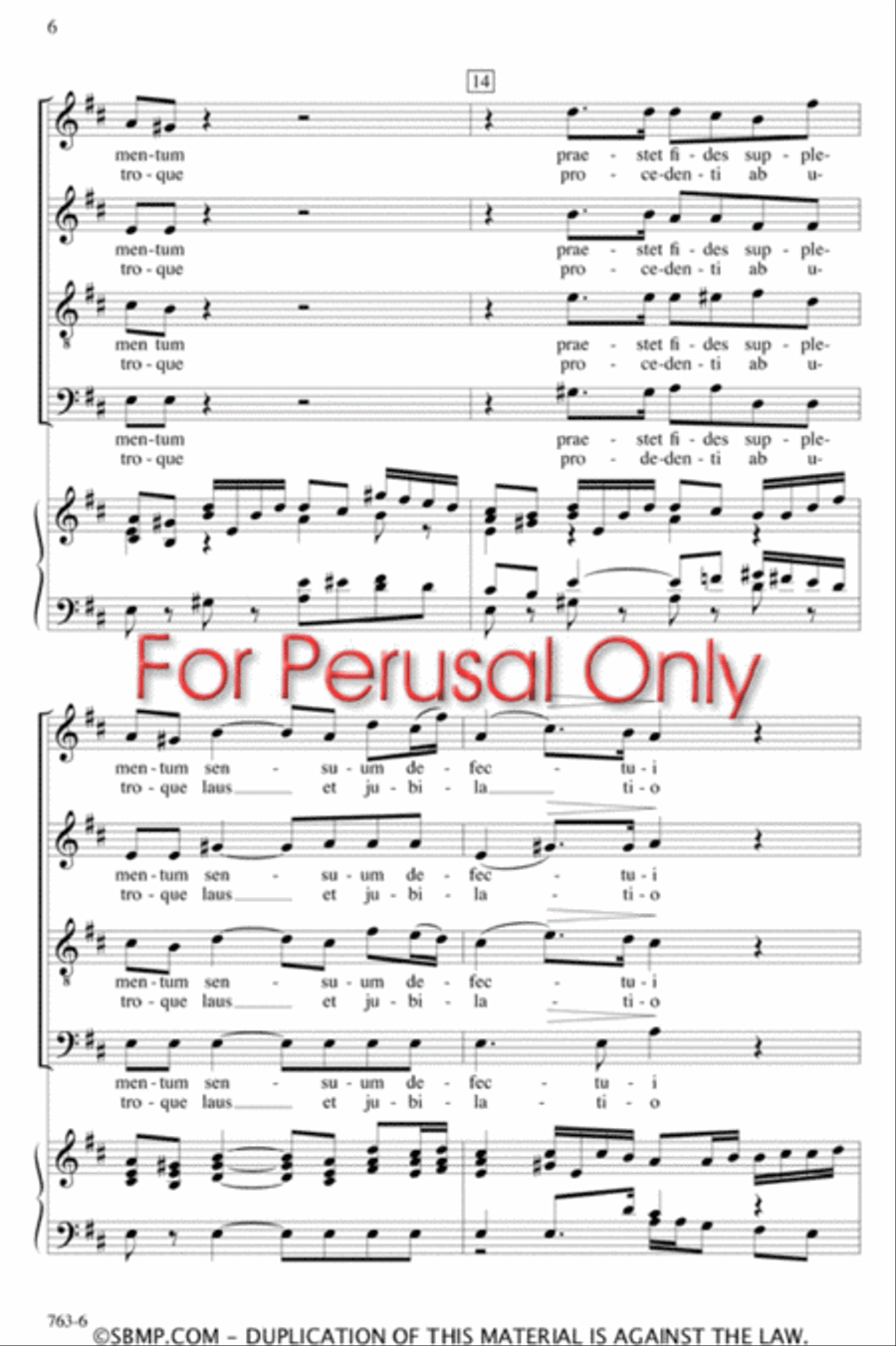 Tantum ergo - SATB Octavo 4-Part scores gallery preview page 5