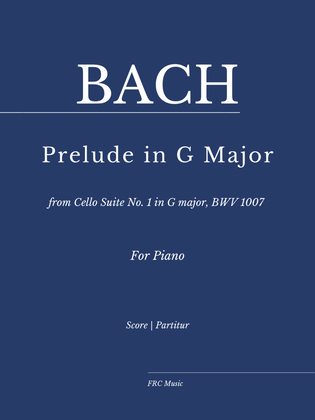 Book cover for Bach: Prélude Suite Nº 1 in G Major (BWV 1007) as interpreted by Icelandic pianist Víkingur Ólafsson
