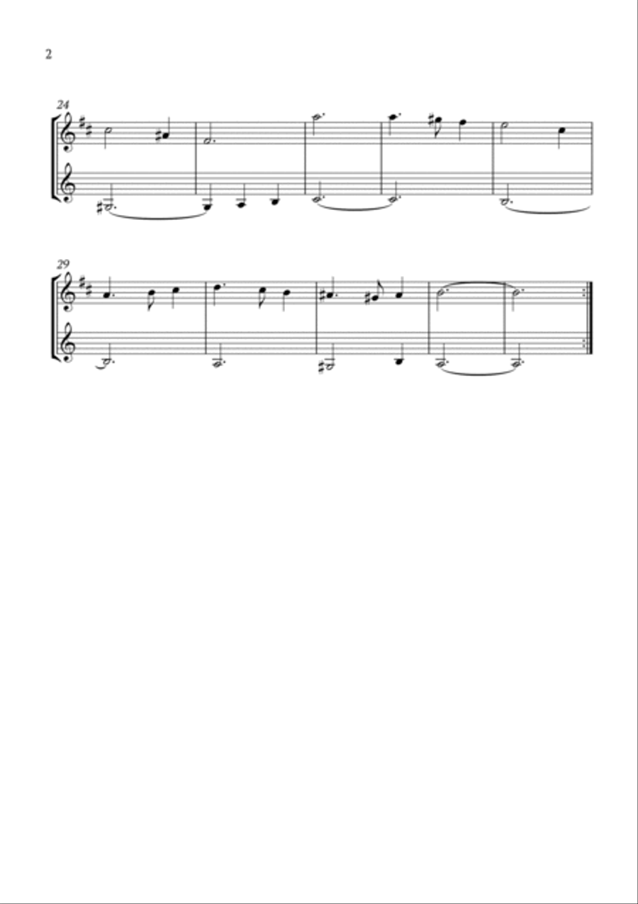 Greensleeves B-Flat Clarinet scores gallery preview page 2