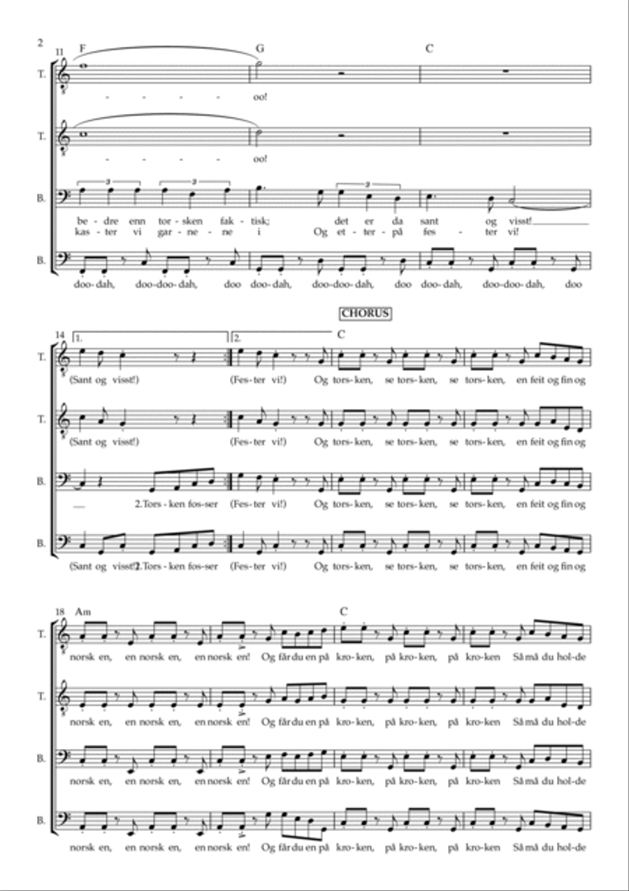 I Will Follow Him (you) TTBB scores gallery preview page 2