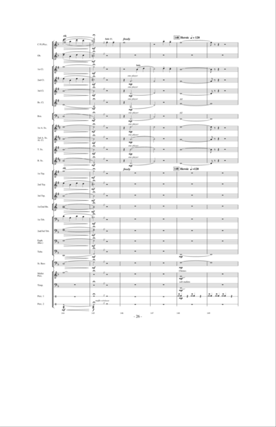 Flight of Valor Concert Band scores gallery preview page 25