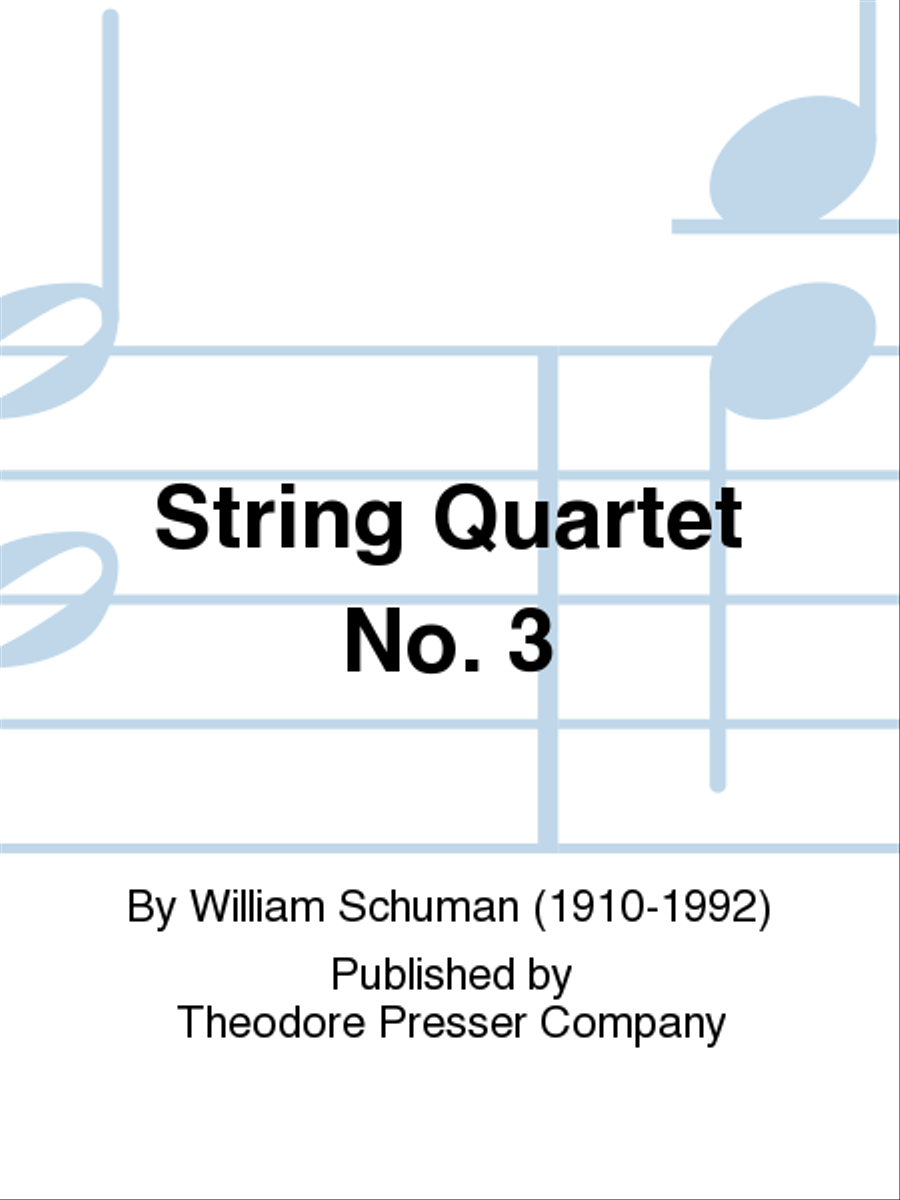String Quartet No. III String Quartet scores gallery preview page 1