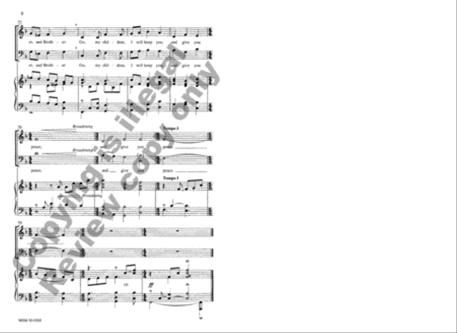 Go, My Children, with My Blessing 3-Part scores gallery preview page 9