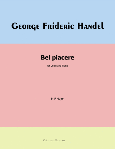 Bel piacere,by Handel,in F Major