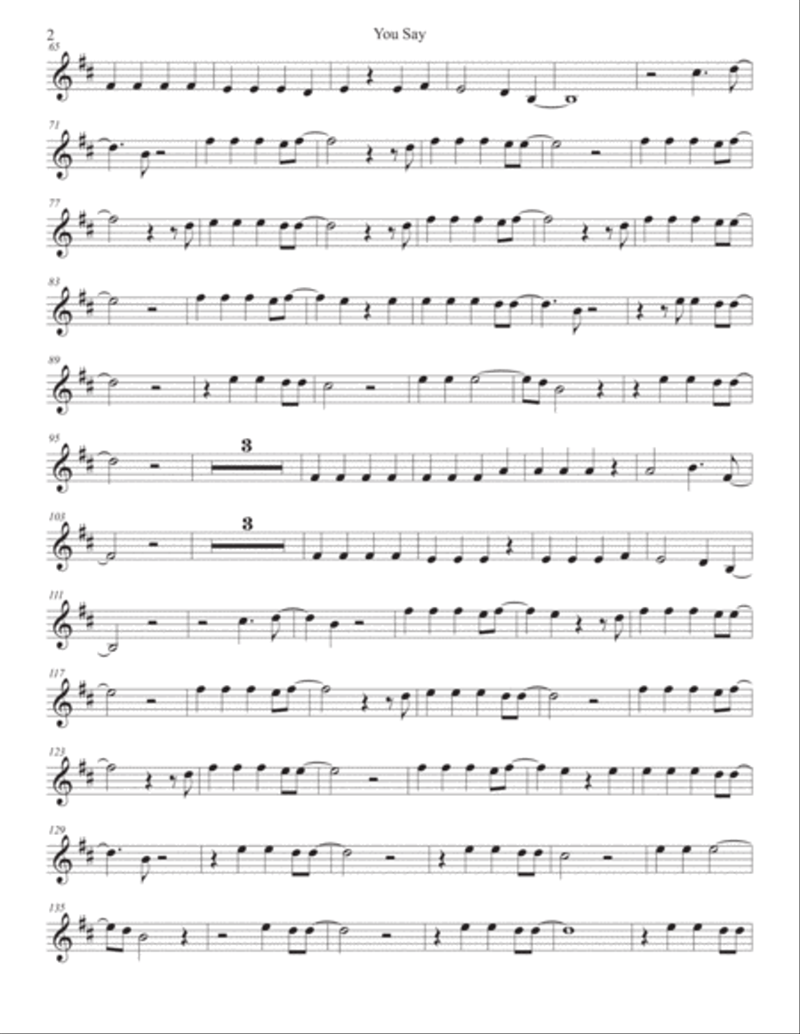 You Say Baritone Saxophone scores gallery preview page 2