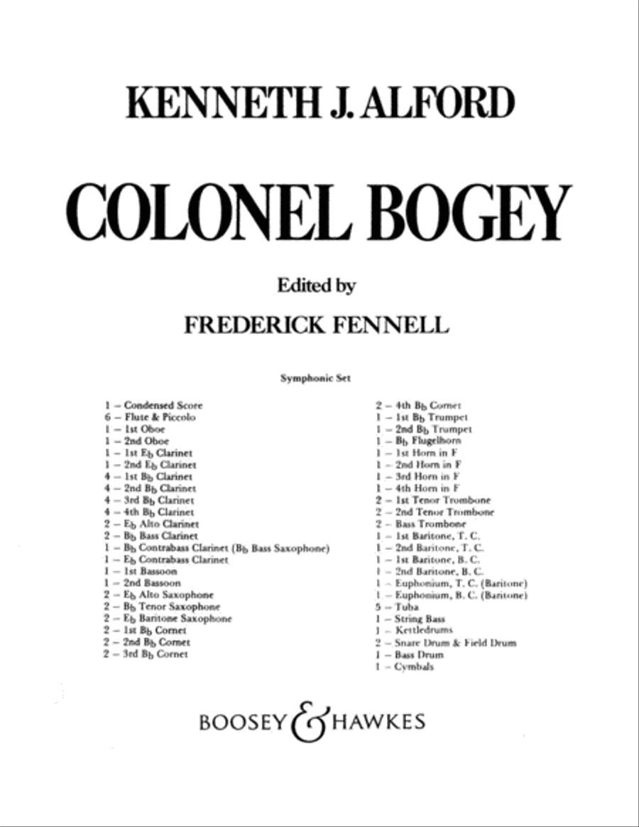 Book cover for Colonel Bogey