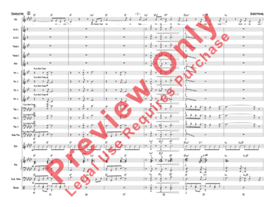 Everything (score only) Jazz Ensemble scores gallery preview page 8