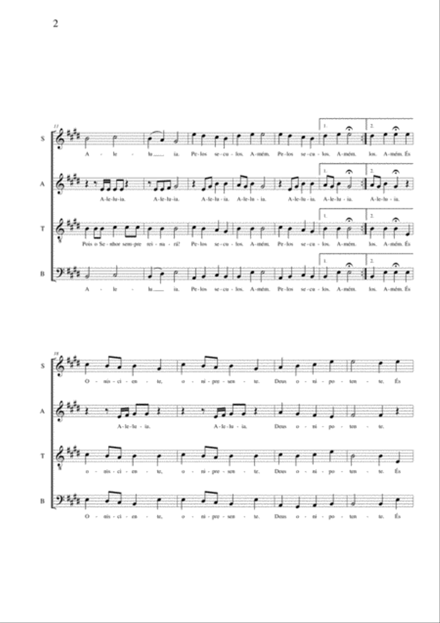 Aleluia Opus 8 Aleluia Opus 8 4-Part scores gallery preview page 3