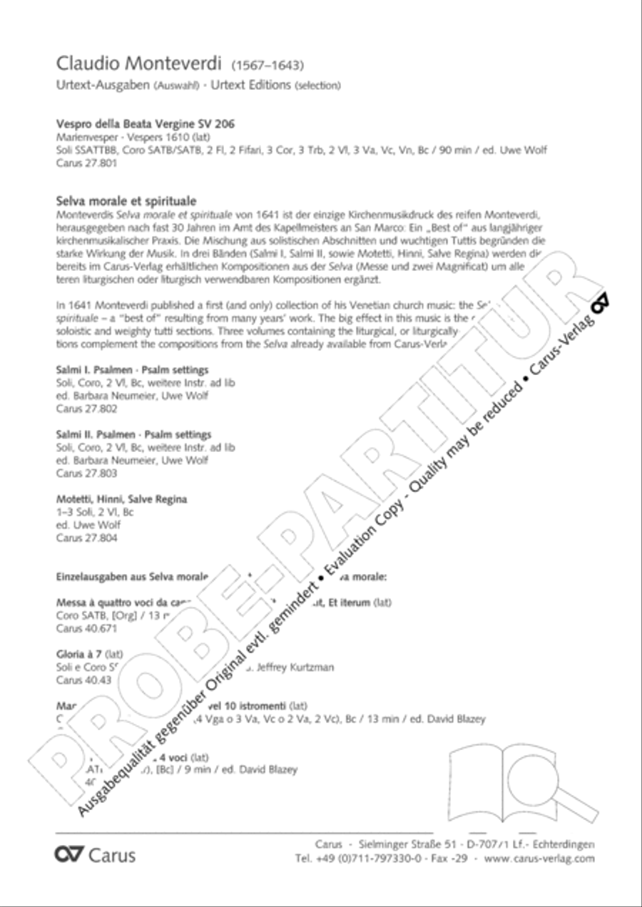 Laudate Dominum Secondo 4-Part scores gallery preview page 25